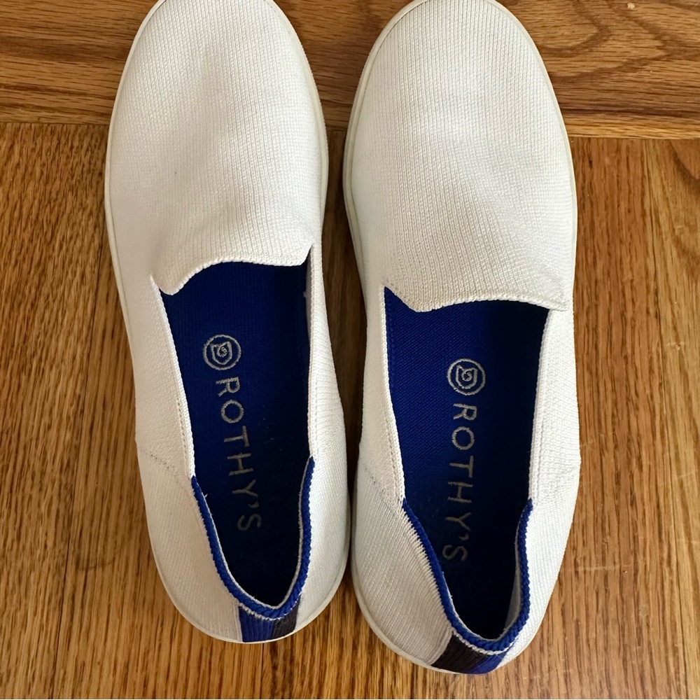 Rothy's The Original Slip On Sneaker in White - Picture 4 of 11